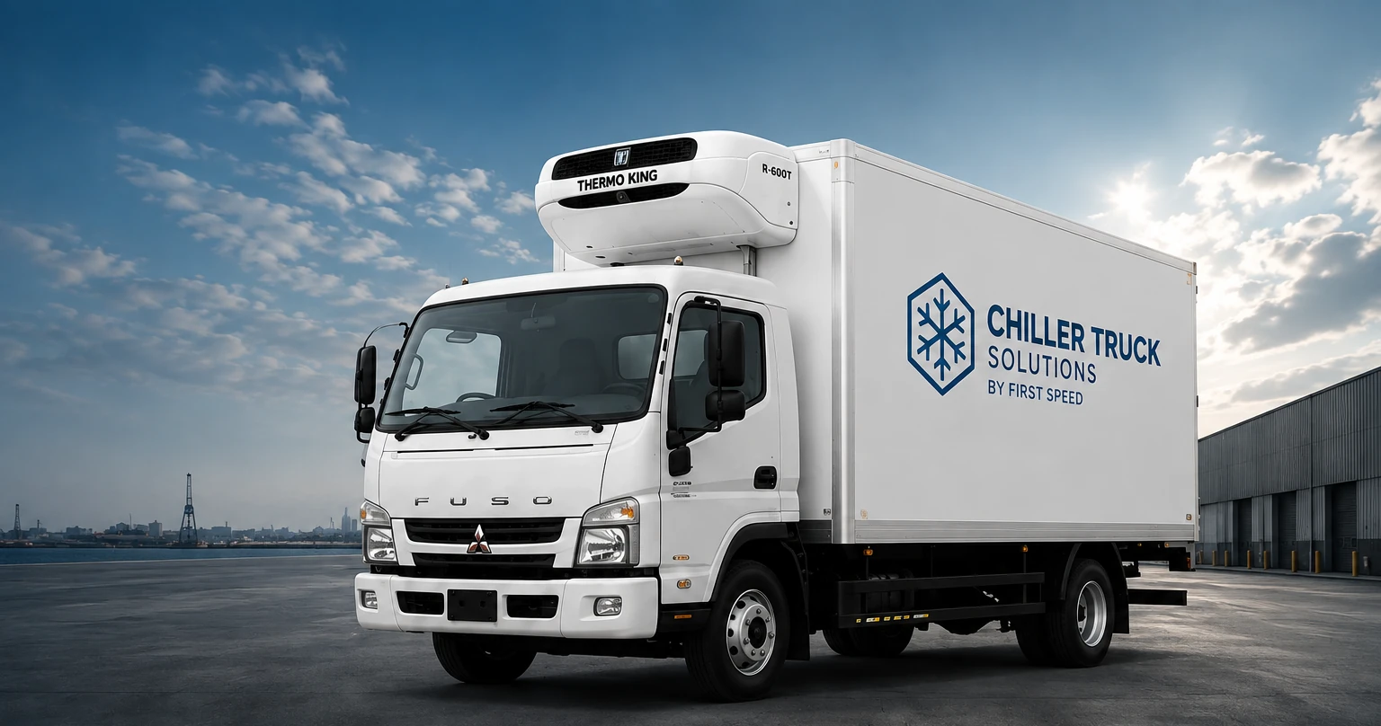 Refrigerated commercial truck for cold-chain transport in UAE